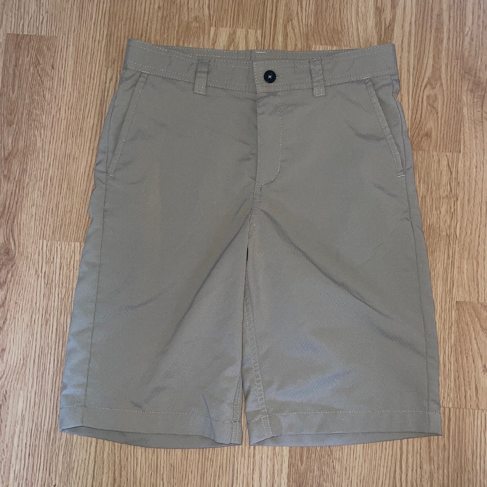 Boys Magellan Outdoor Fish Gear Water-Repellent Khaki Shorts Size 12
